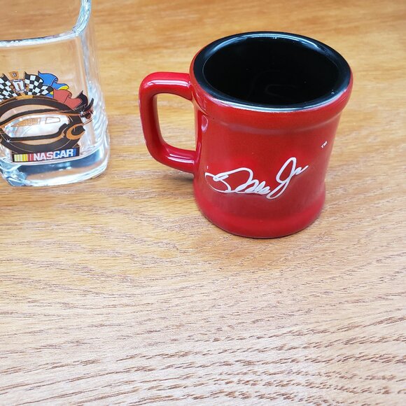 Vintage NASCAR Shot Glass Lot Bill Elliott Jeff Gordon Dale Jr Logo Mini Mug Set - Picture 2 of 7